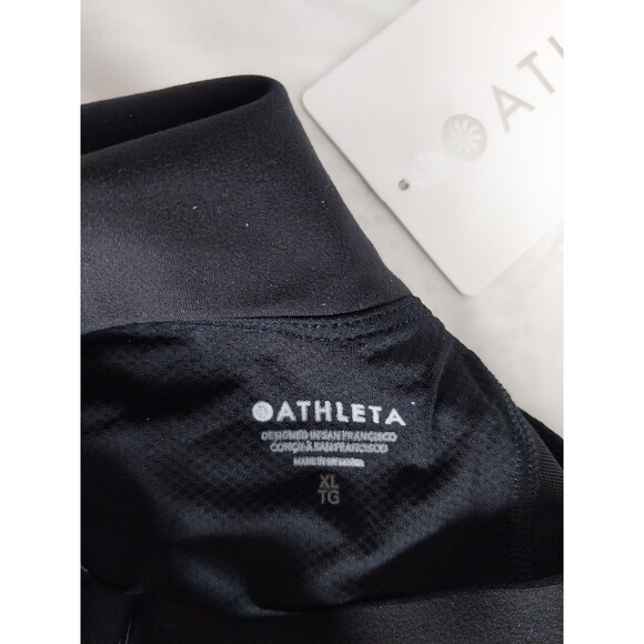 Athleta XL Extra Large A/C Elation V Neck Support Top Black NEW! #659059 - Picture 7 of 9